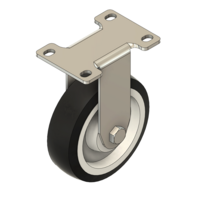 MODULAR SOLUTIONS ALUMINUM CASTER&lt;br&gt;4&quot; RIGID TOP PLATE